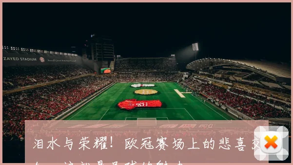 泪水与荣耀！欧冠赛场上的悲喜交加，这就是足球的魅力